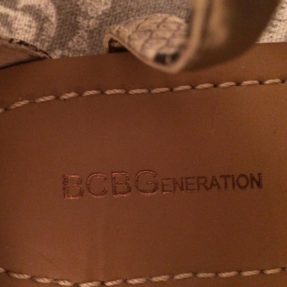 BCBG Gladiator Sandals, python snakeskin pattern - Picture 6 of 14